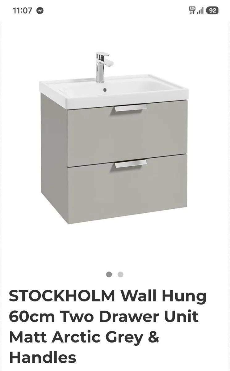 Stolkholm vanity wall hung unit - Image 1