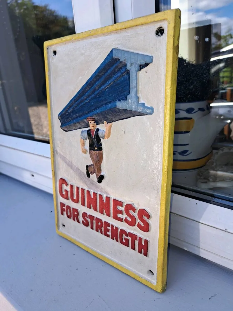 Guinness cast iron sign - Image 2