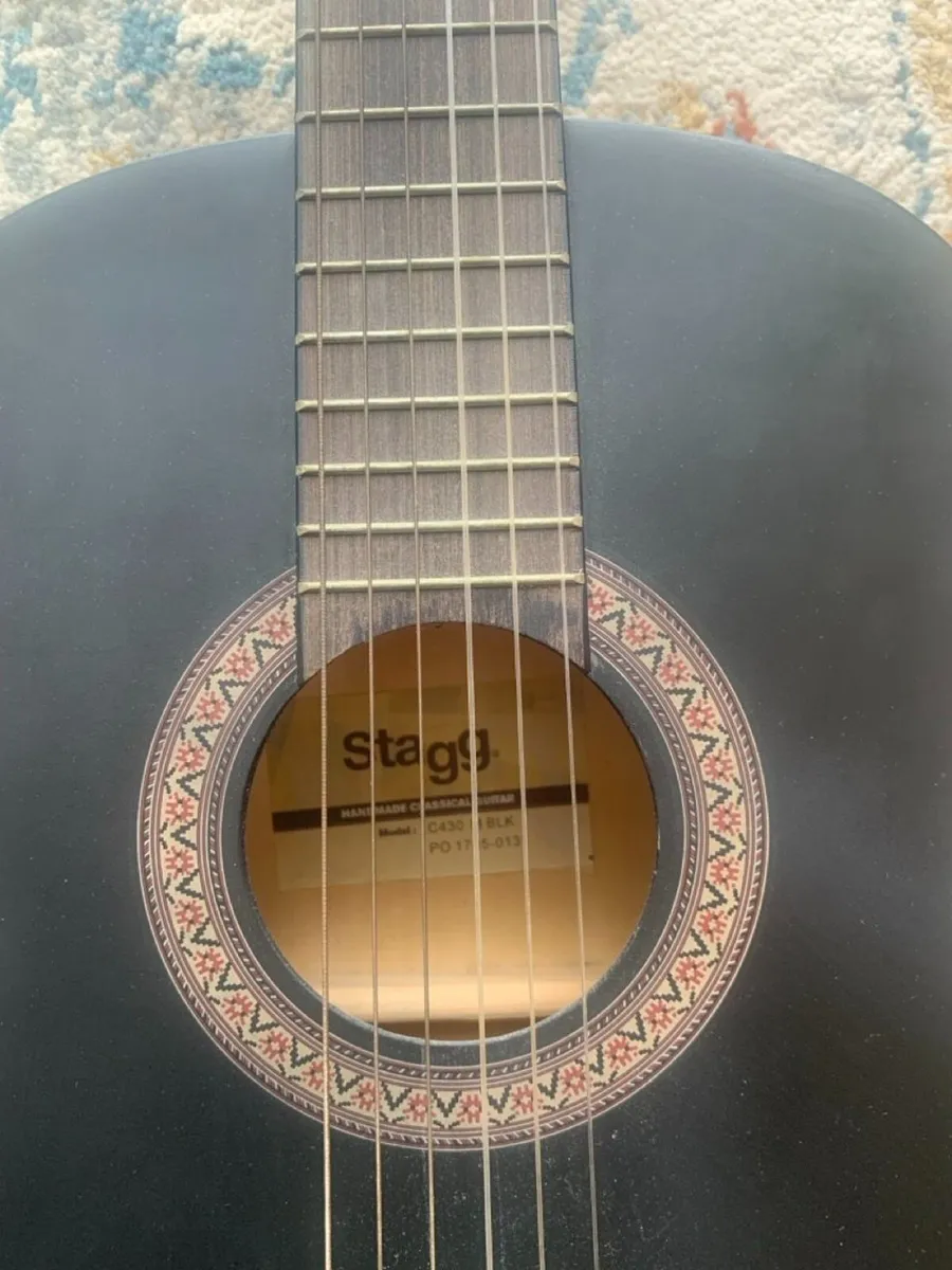 Classical Guitar Black Stagg C430 M 3/4 Linden - Image 2
