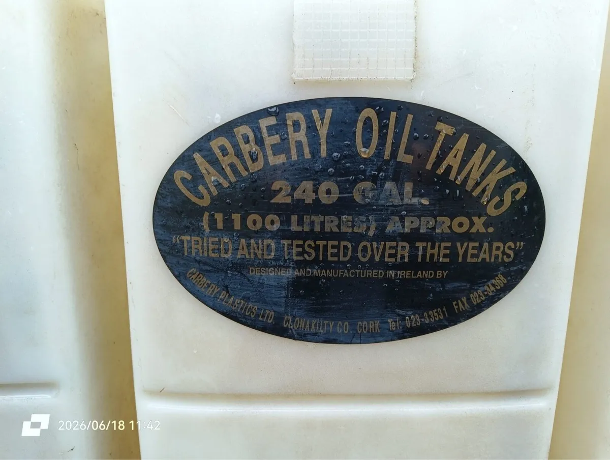 1100 Litre Carbery Water Storage Tank - Image 3