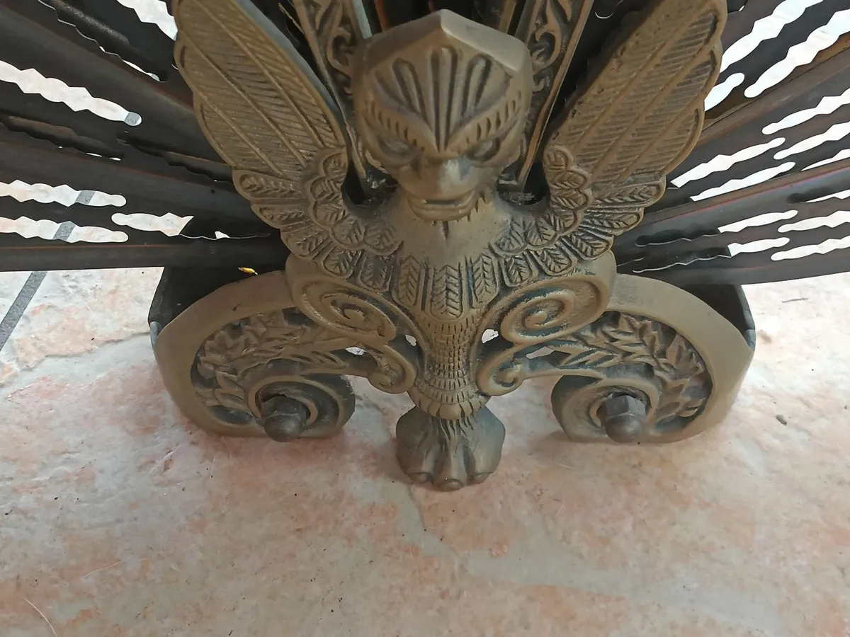 1 companion  set  Victorian and fan creen brass - Image 4