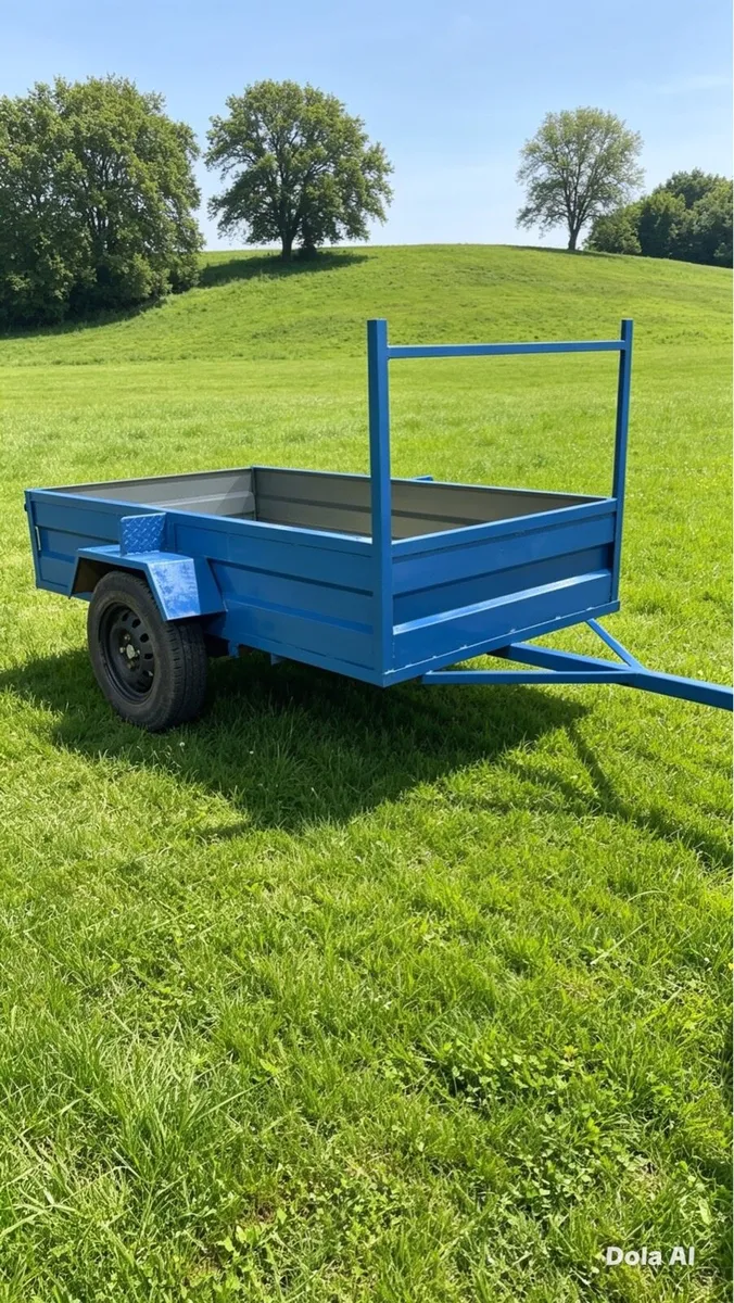 Brand new 7 by 4 single axle car trailer - Image 1