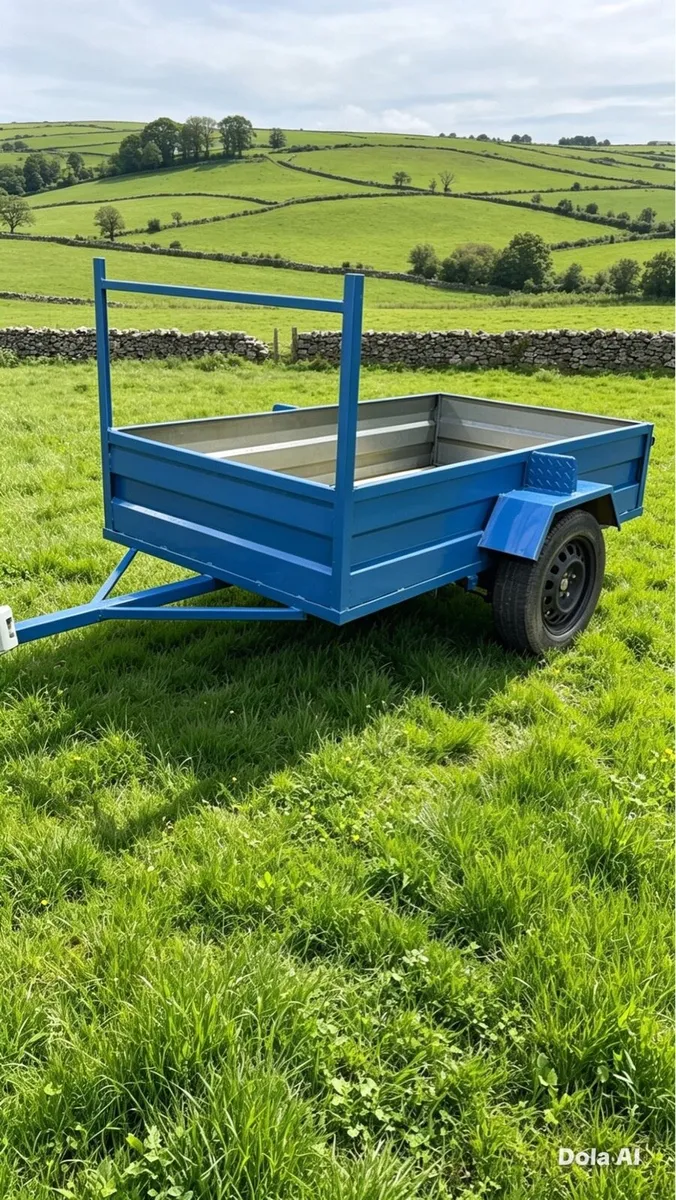 Brand new 7 by 4 single axle car trailer - Image 2