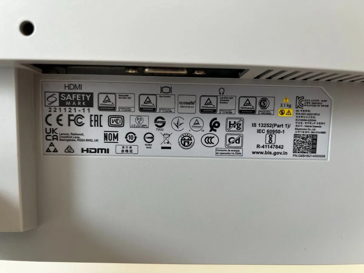 Lenovo L22e-40 21.45" FHD Monitor – Excellent Cond - Image 4