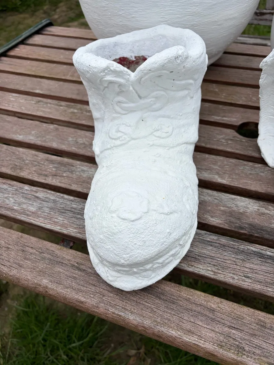 concrete shoes decor garden - Image 3