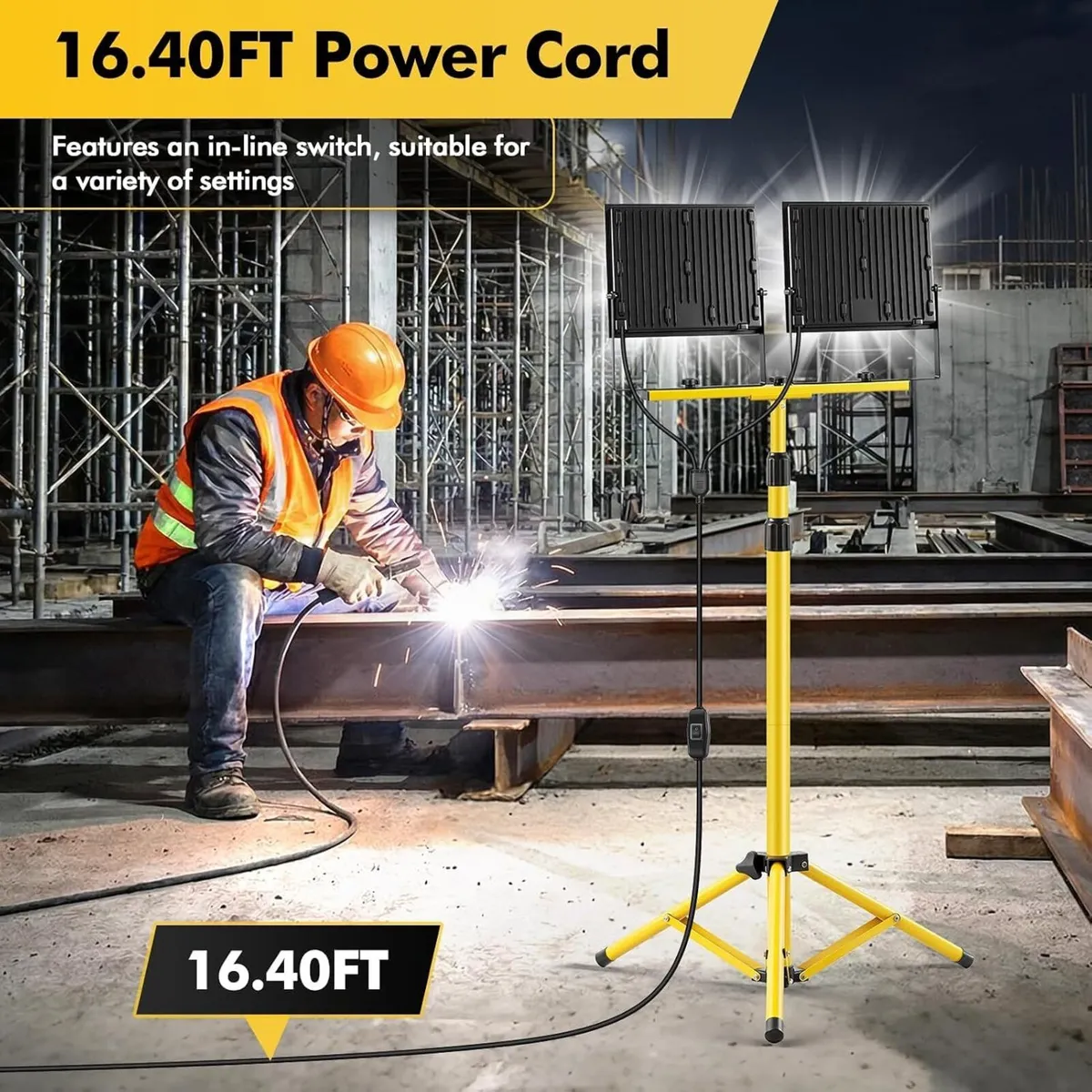 LED Work Light 300W Dual Head Floodlight - Image 2