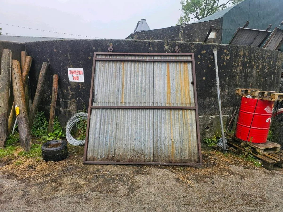 Corrugated doors and tracks for sale - Image 1
