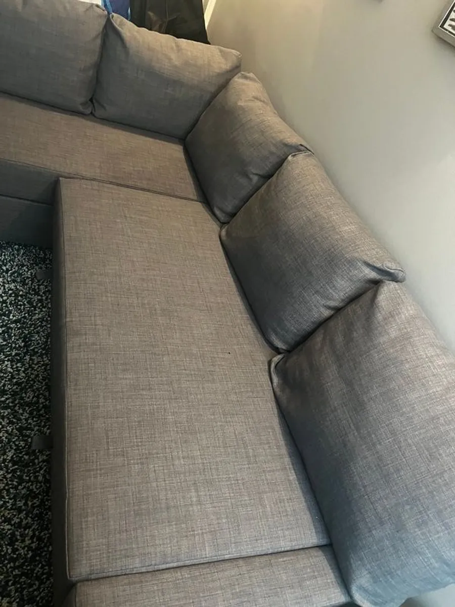 Grey Corner Sofa Bed with Storage - Excellent Condition - Image 2