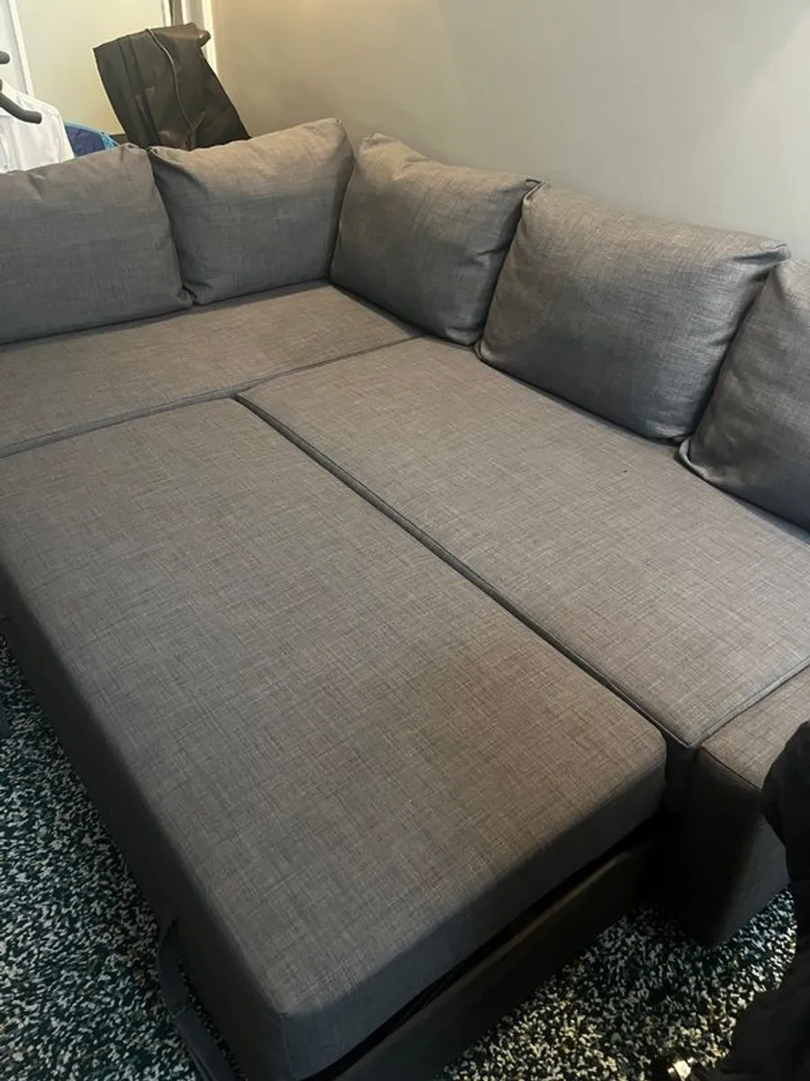 Grey Corner Sofa Bed with Storage - Excellent Condition - Image 4