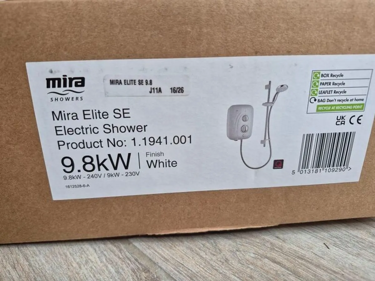 electric shower MIRA ELITE SE 9.8kw - Image 2
