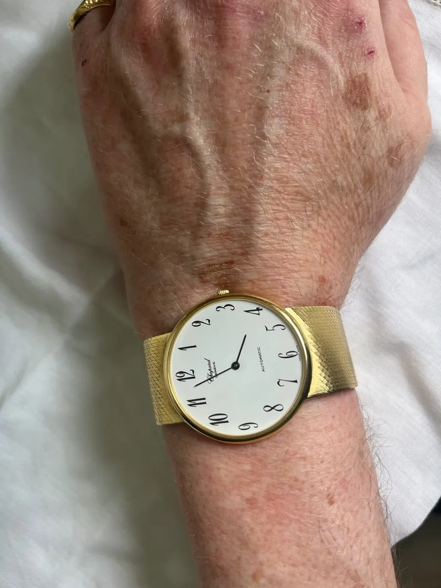 Large Chopard Men’s Gold Watch - Image 2