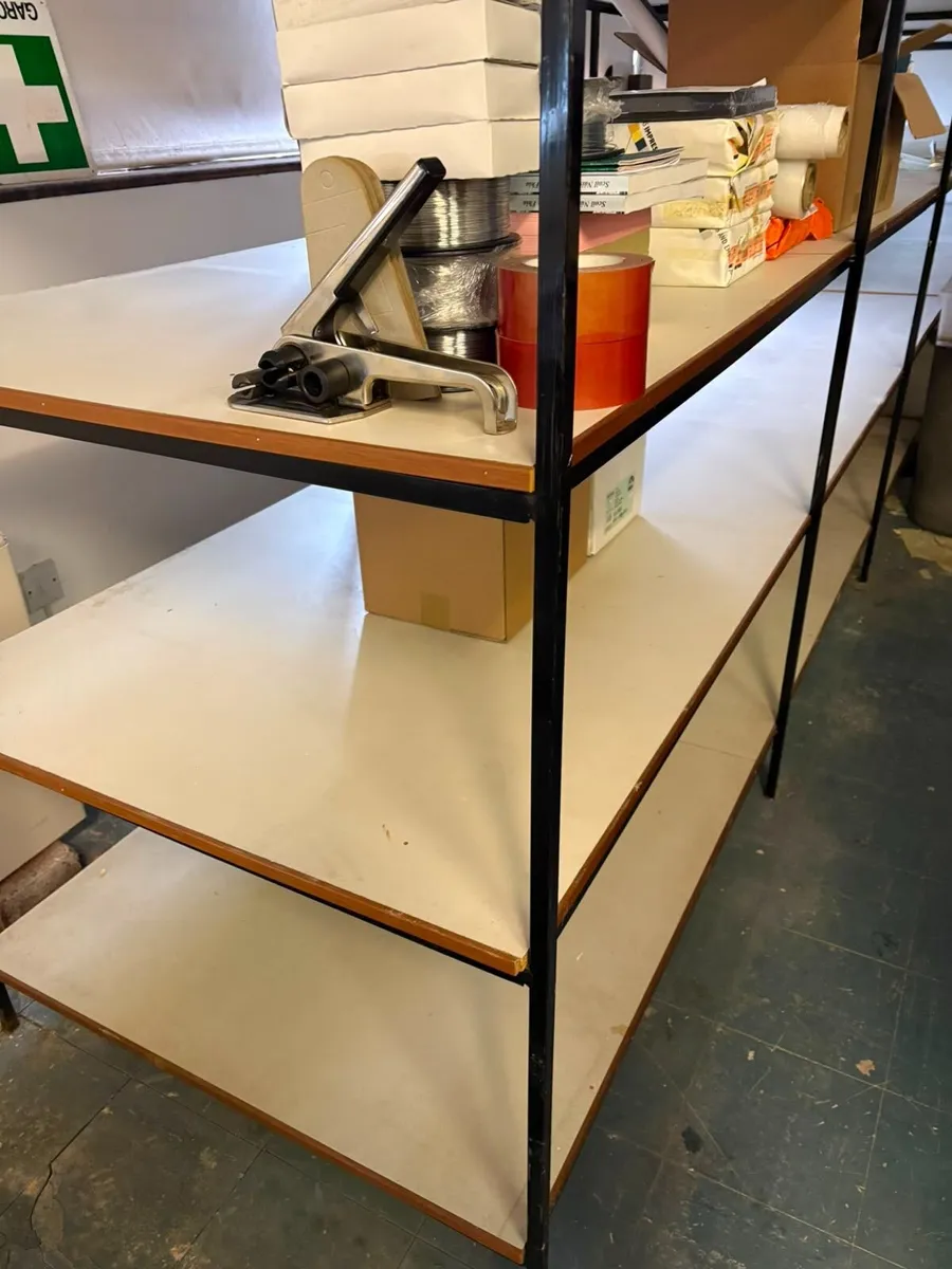 2x shelving steel frames