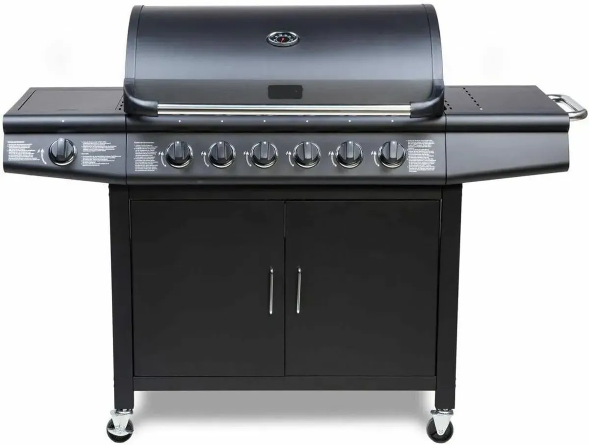 Barbecue Gas Grill Outdoor 6+1 Burner BBQ - Image 1