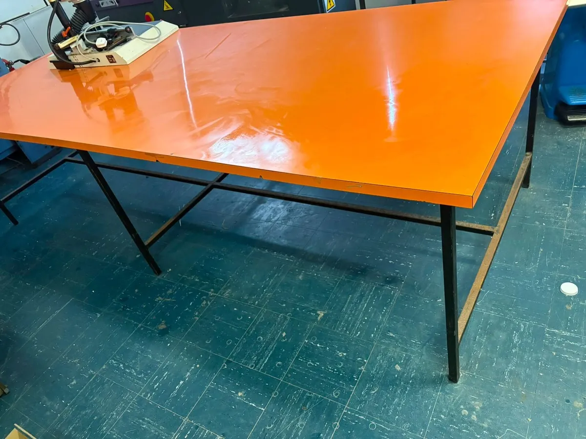 Two large tables 10 foot x 4 foot , extra strong - Image 2