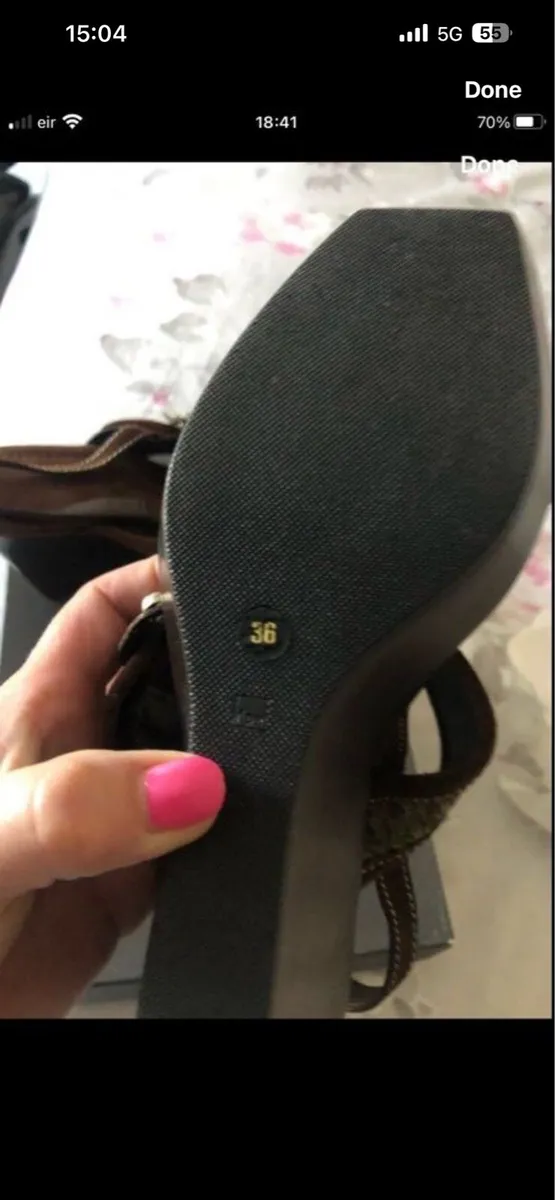 Ladies new wedge sandals size 3 €15 - Image 4