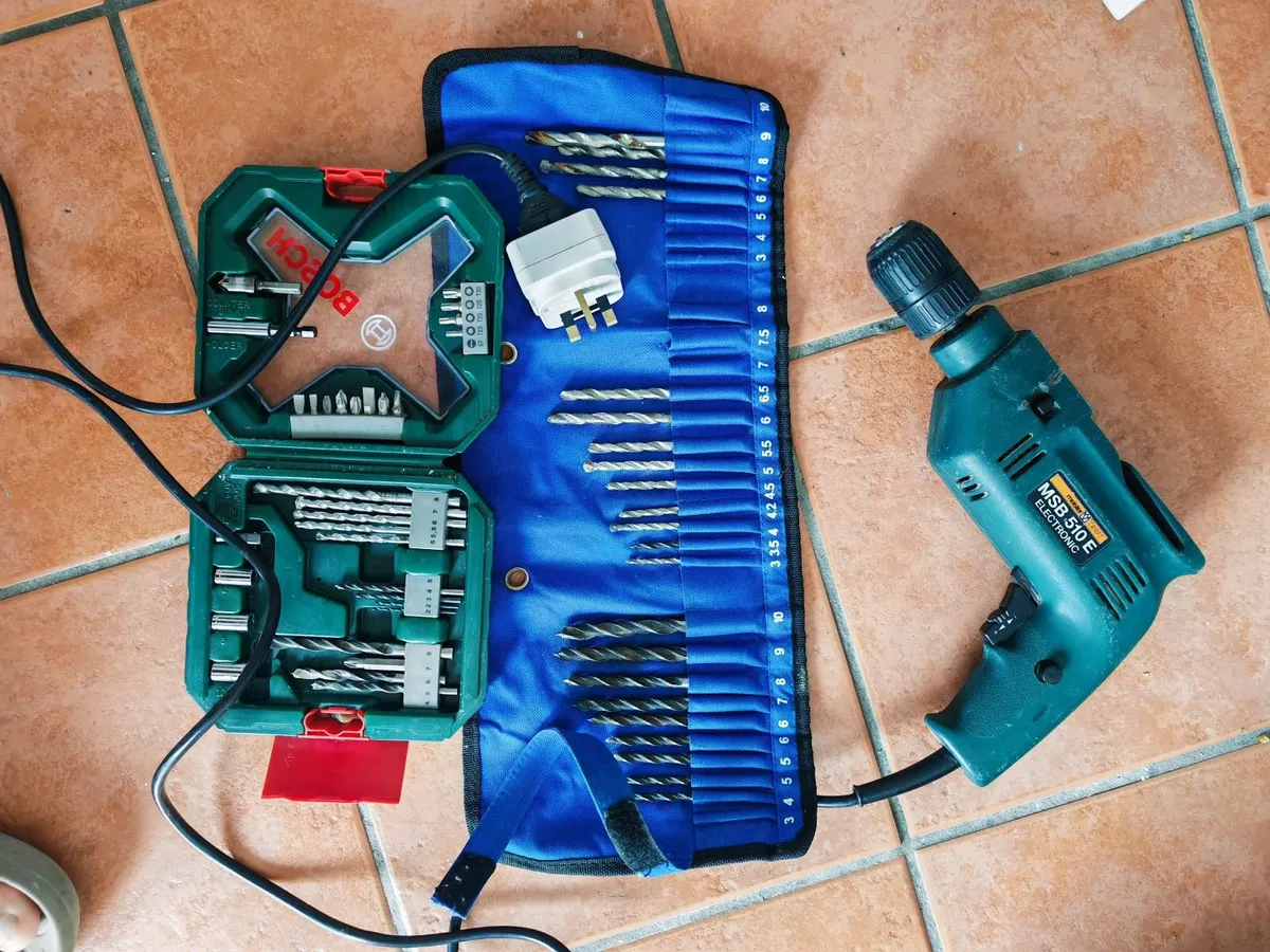 Drill and bit set