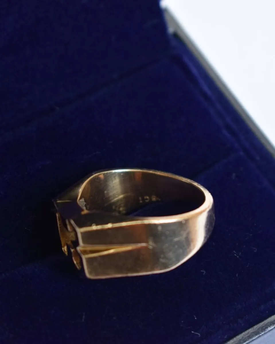 Solid 9ct Gold ‘Lucky 13’ Ring – 13 Grams - Image 4