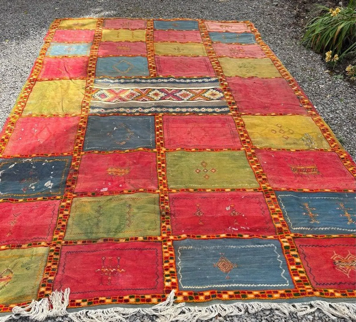 Large Vintage Moroccan Berber Rug - Image 1