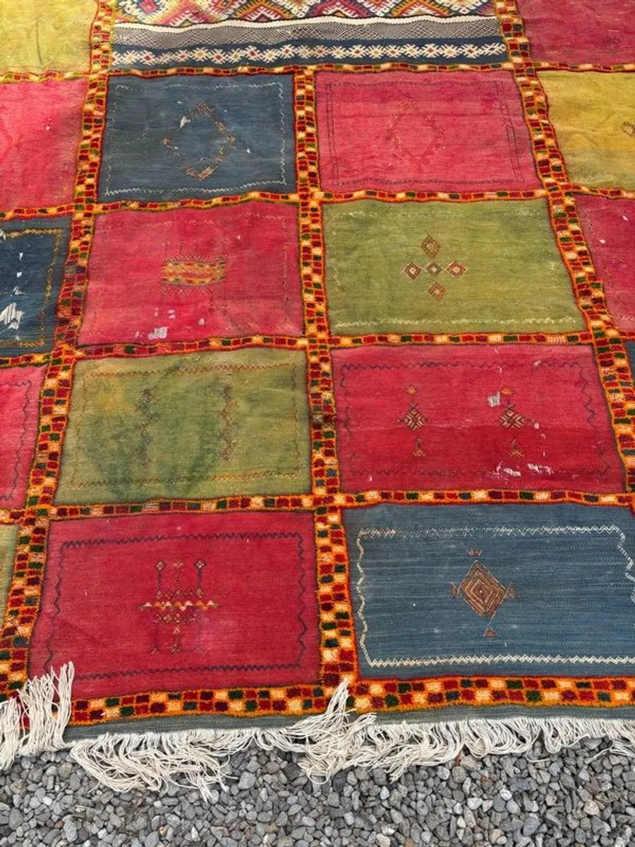 Large Vintage Moroccan Berber Rug - Image 2
