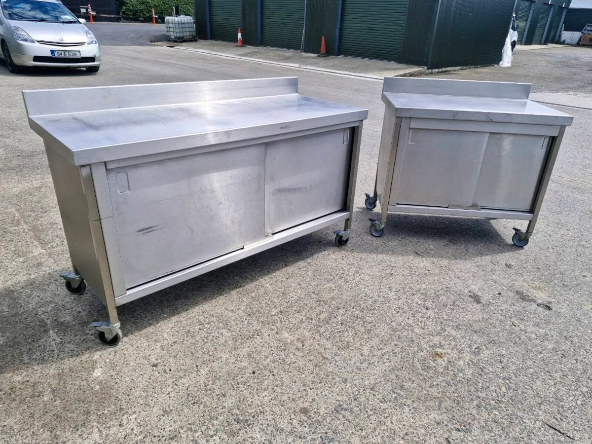 Stainless steel Tables and Double Sink - Image 4