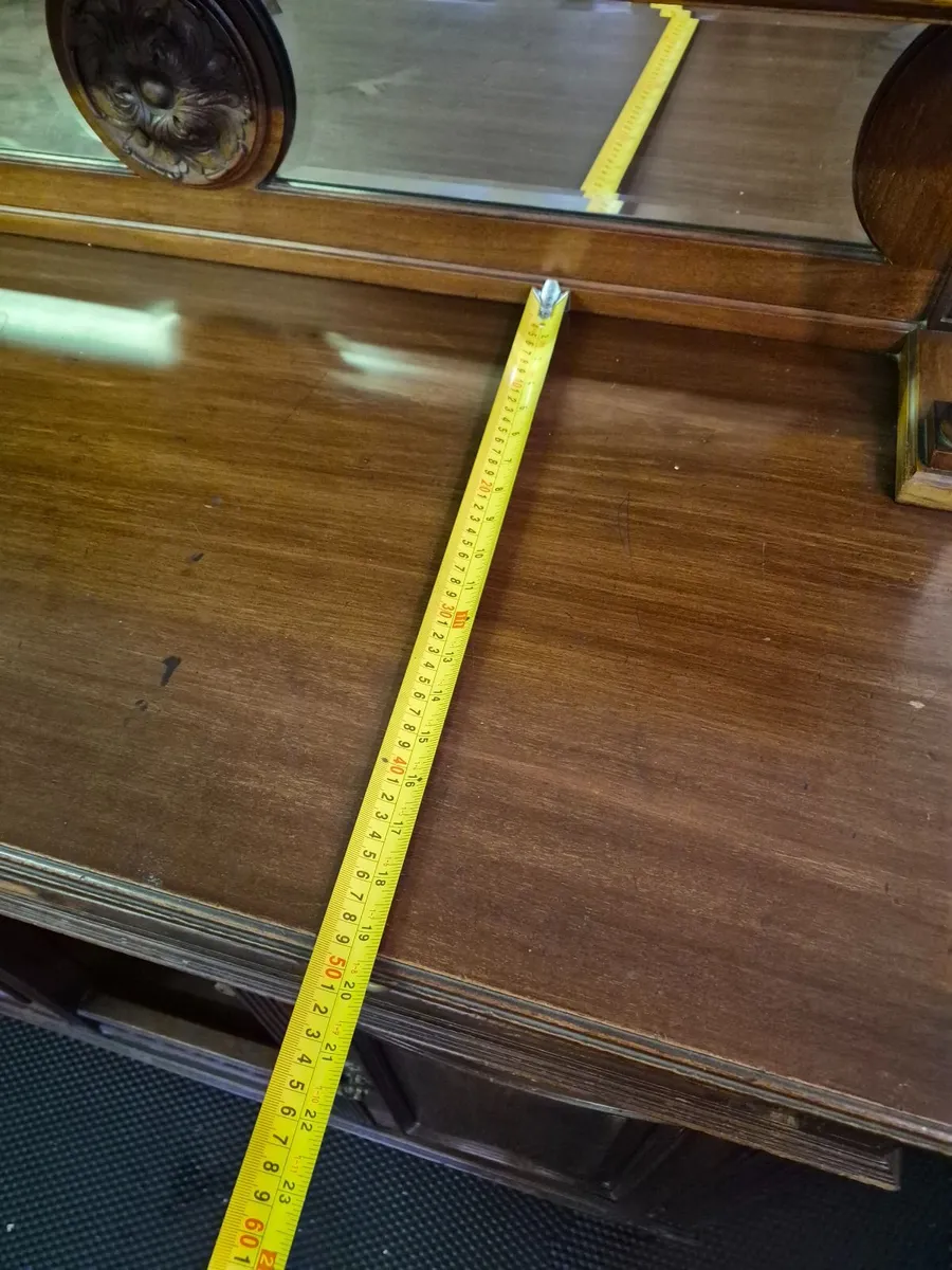 Antique Sideboard Base Walnut Dresser Base - Image 2