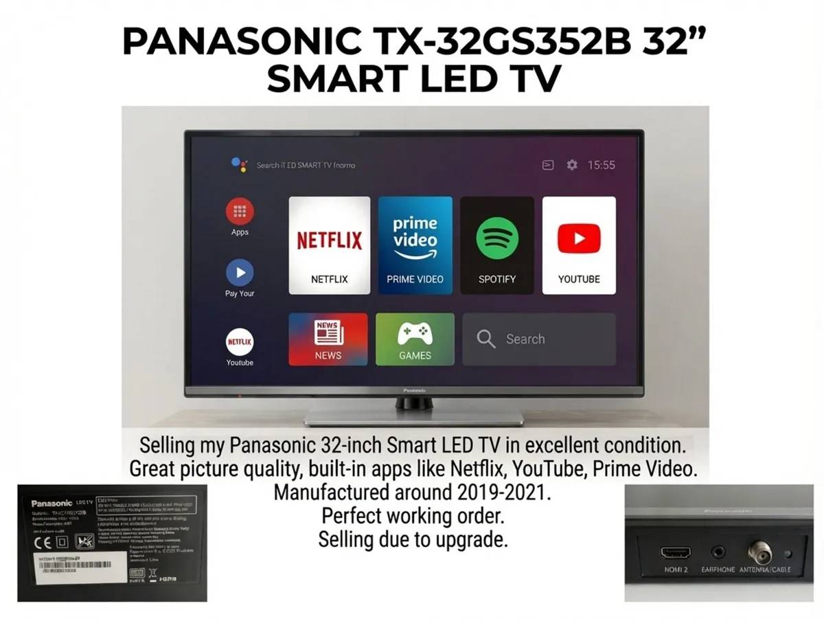 Panasonic TX-32GS352B 32" Smart LED TV