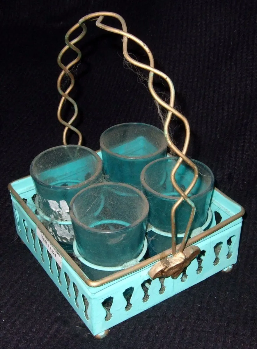 Vintage 1950s Harrods Short Drinks Carrier - Image 3