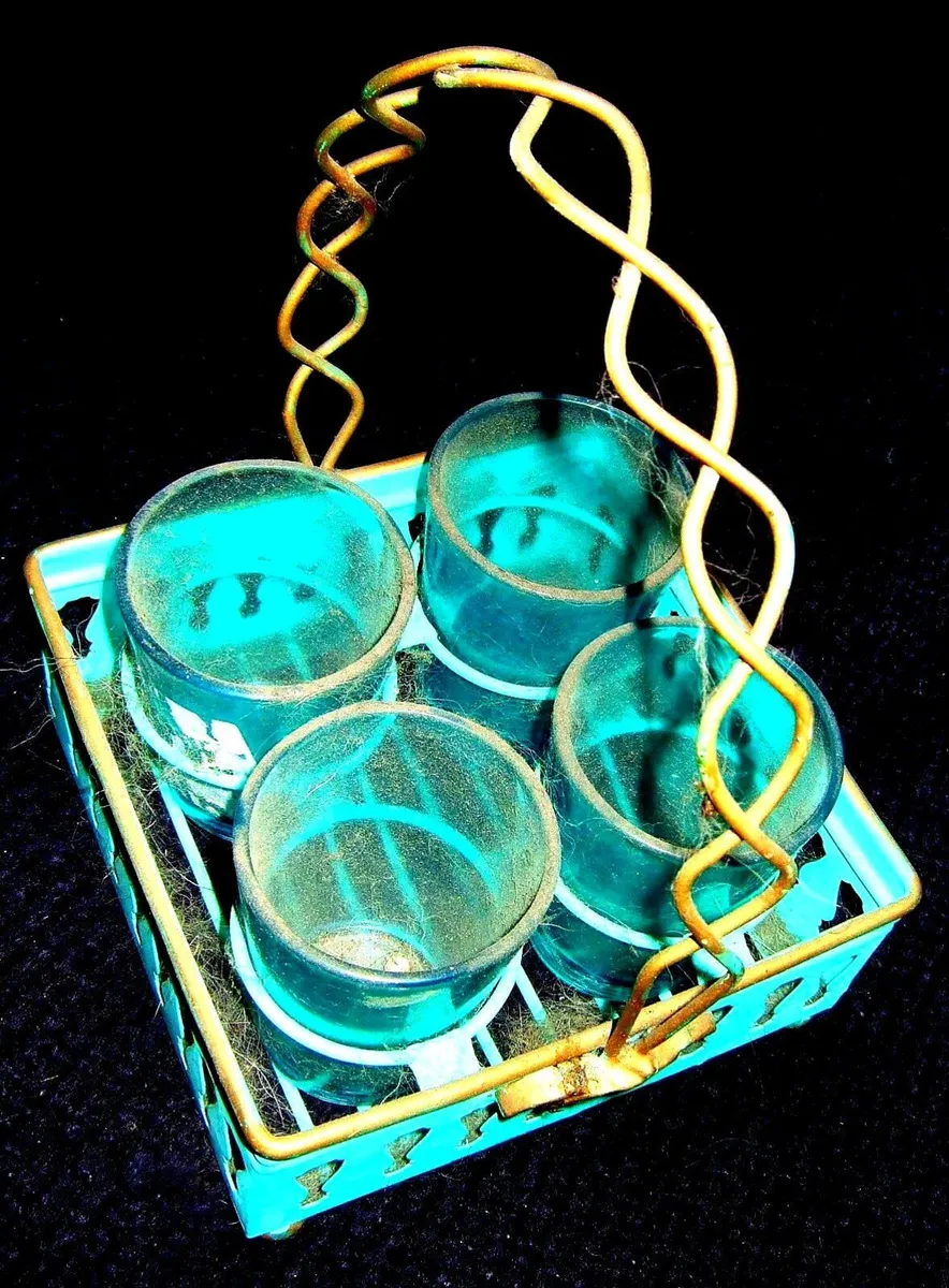 Vintage 1950s Harrods Short Drinks Carrier - Image 2