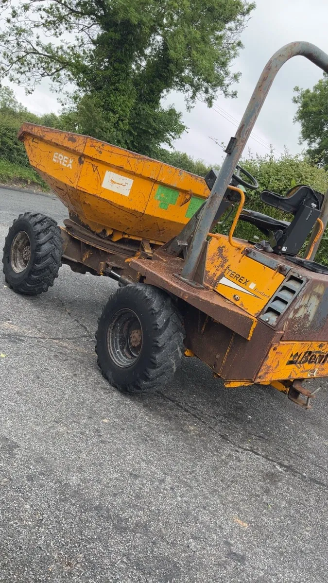 TEREX swivel tip dumper winget 3ton straight tip - Image 2