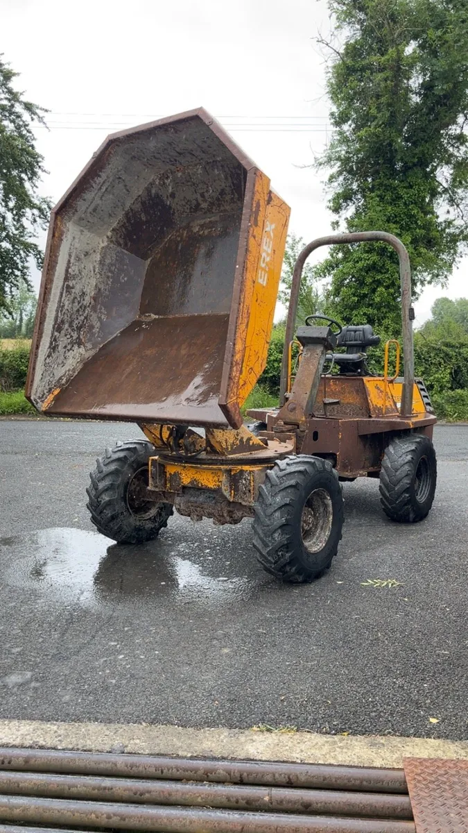 TEREX swivel tip dumper winget 3ton straight tip - Image 1