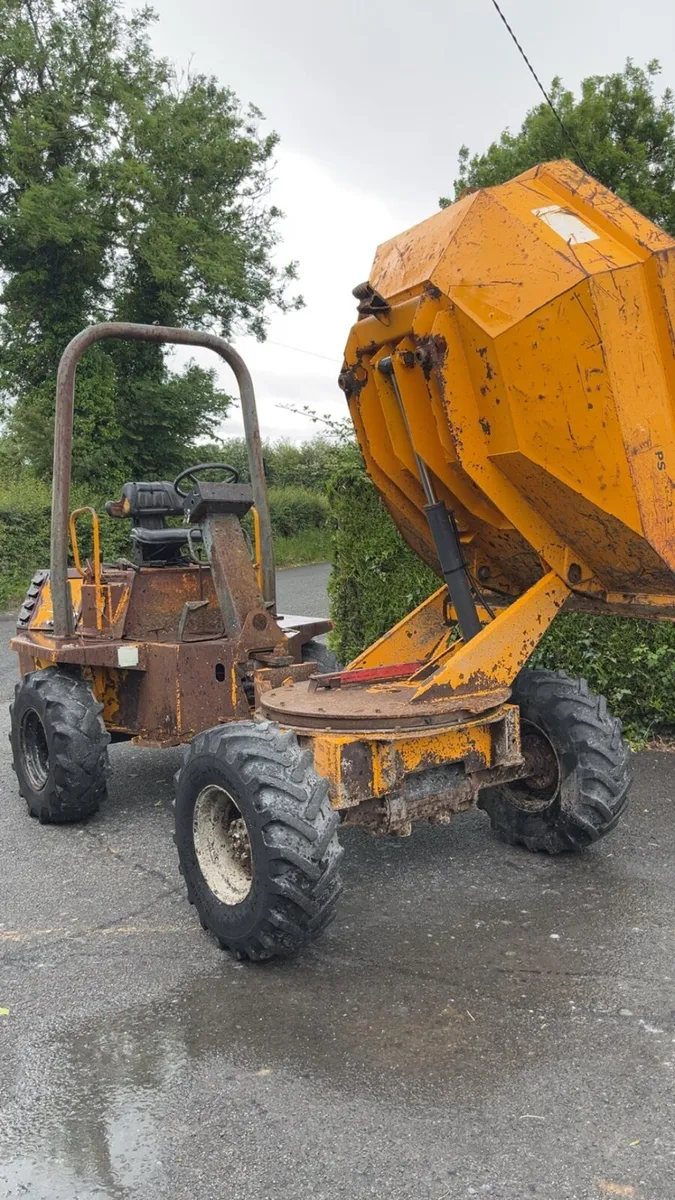 TEREX swivel tip dumper winget 3ton straight tip - Image 4