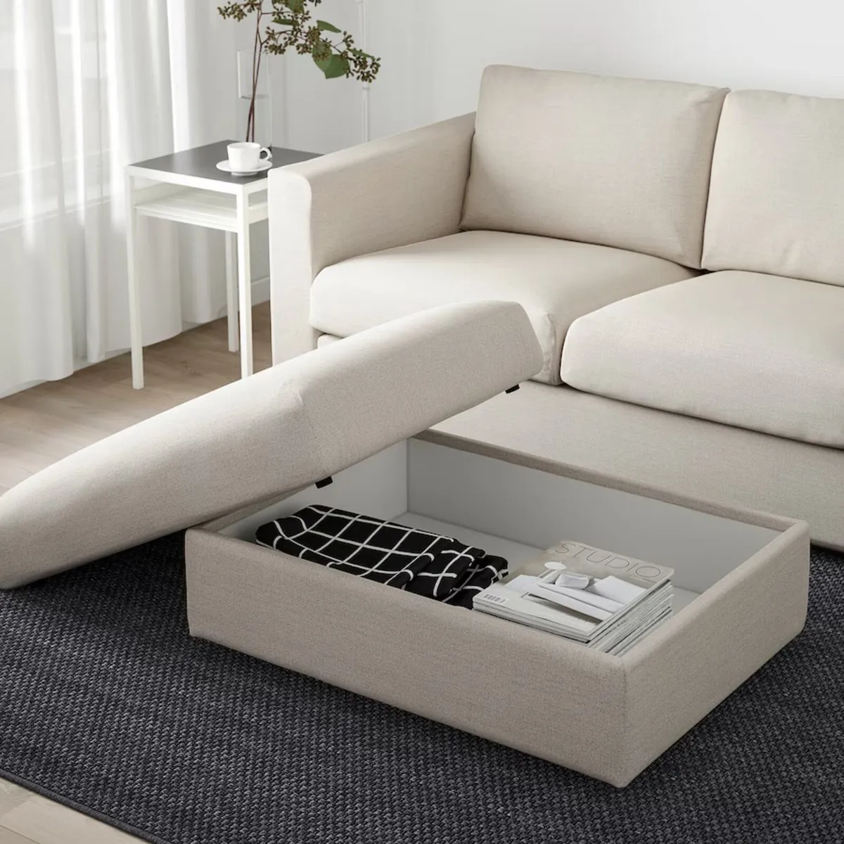 3 Seater Sofa + Ottoman - Image 4