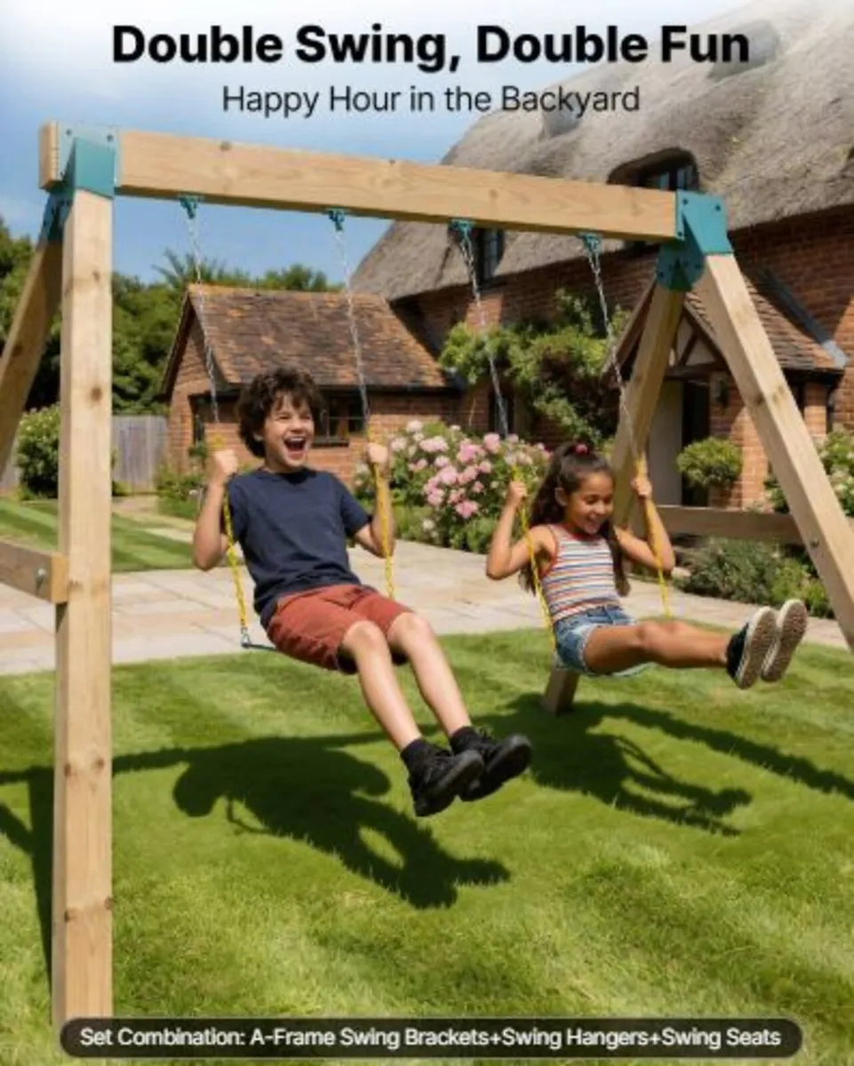 Swing Set Brackets,Heavy-Duty A-frame Set Hardware - Image 2