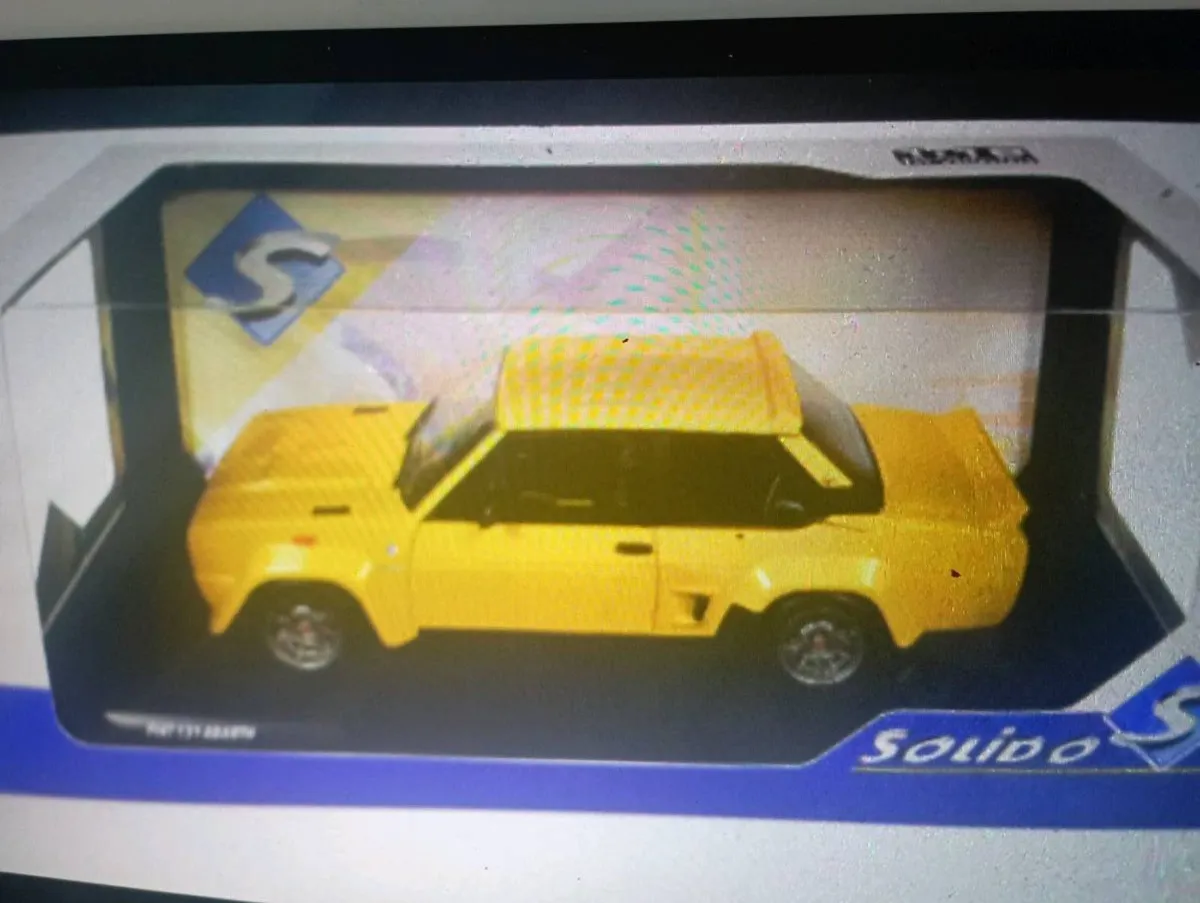 FIAT 131 ABARTH YEALLOW 1980  1-18 SCALE MODLE CAR - Image 1