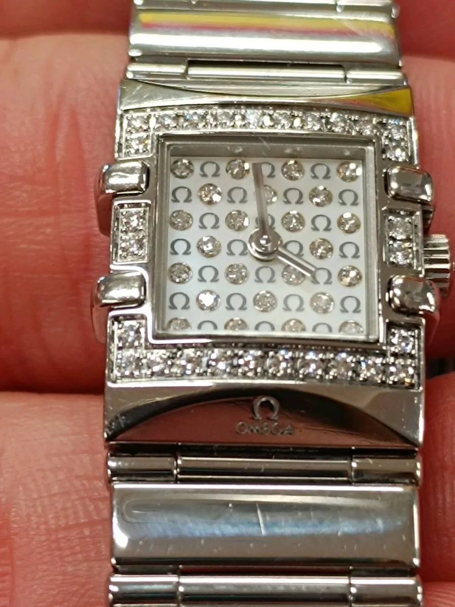 Ladie's Omega Constellation Quadra Diamond Dial - Image 1