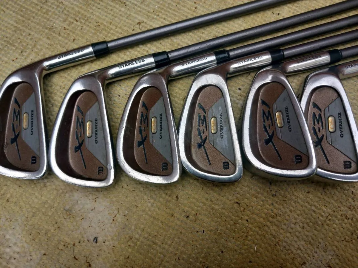 Wilson golf irons.  Right handed clubs - Image 4