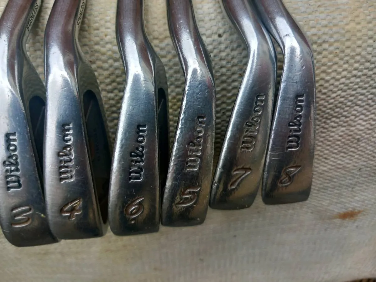 Wilson golf irons.  Right handed clubs - Image 1