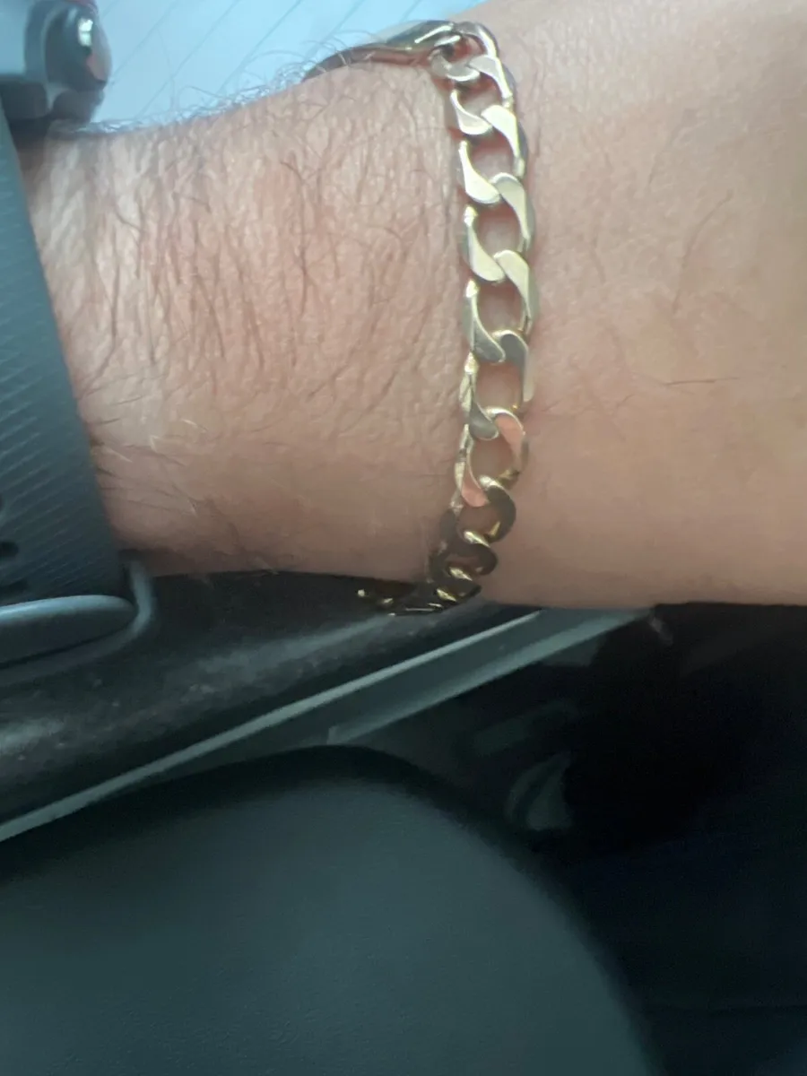 Men’s 9ct Gold Identity Bracelet – 14g - Image 2