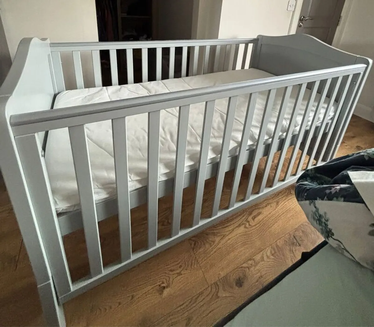Cot Bed + mattress - Image 1