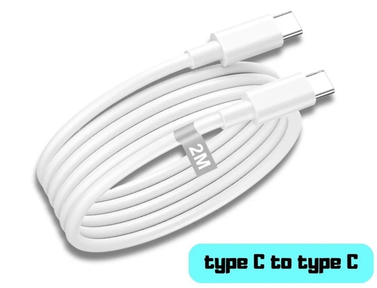 100W USB C to USB C Fast Charging Cable 2m - Image 1