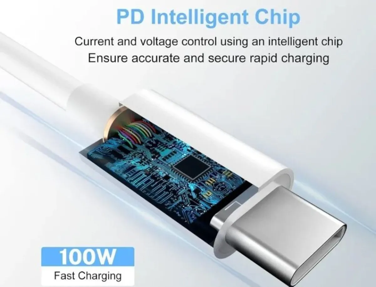 100W USB C to USB C Fast Charging Cable 2m - Image 3