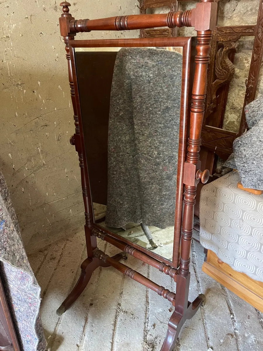 William 1V Cheval mirror - Image 1
