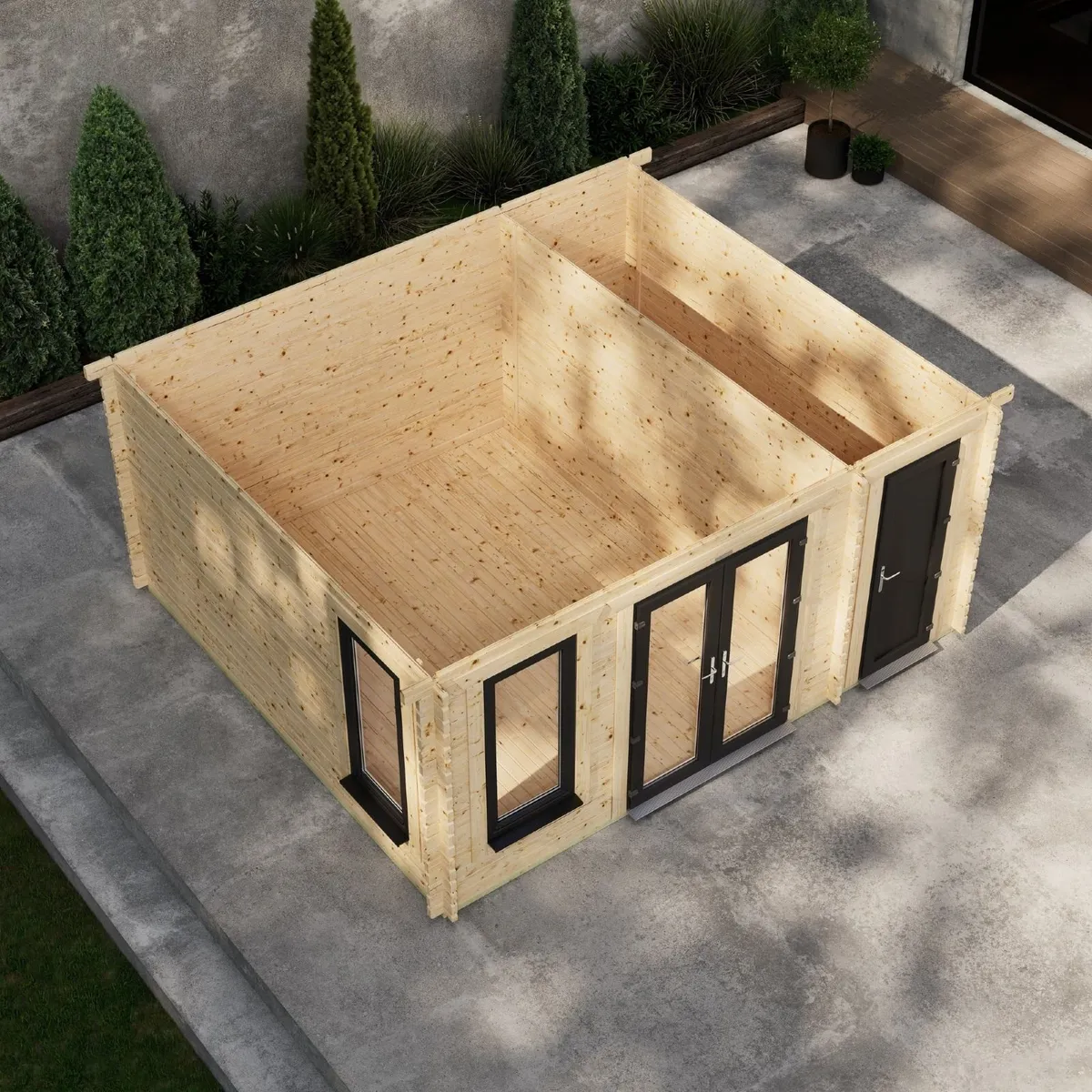 🪵 20×14 Combi Log Cabin with Side Store - Image 2