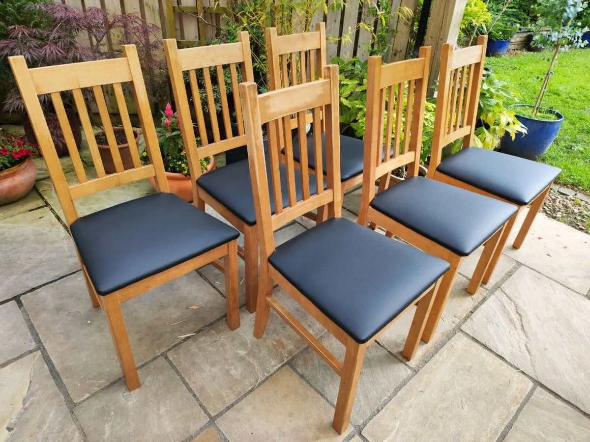 6 kitchen dining chairs - Image 4