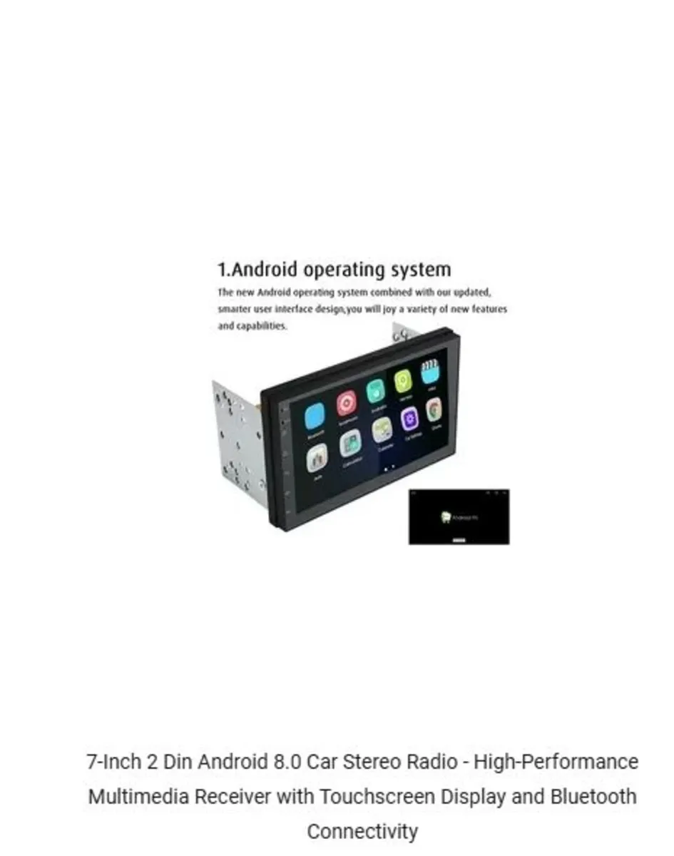 7-Inch 2 Din Android 8.0 Car Stereo Radio - Image 3