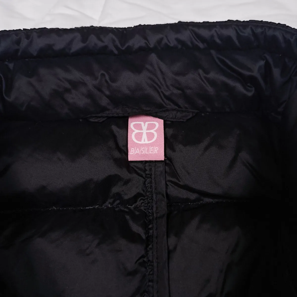 Basler Black White Houndstooth Puffer Jacket 12UK - Image 3