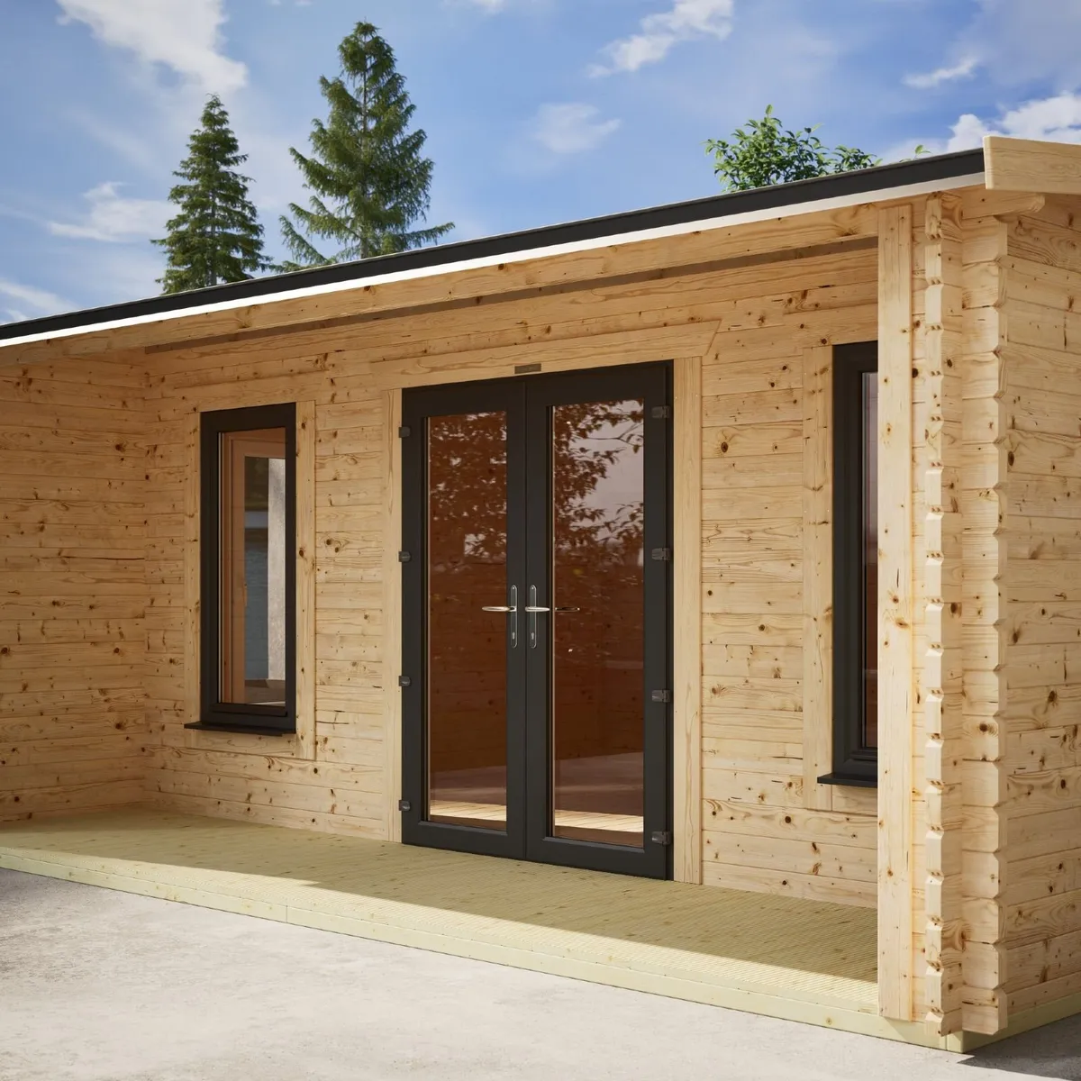 🪵 20×18 Sung Canopy 44mm  Log Cabins - Image 1