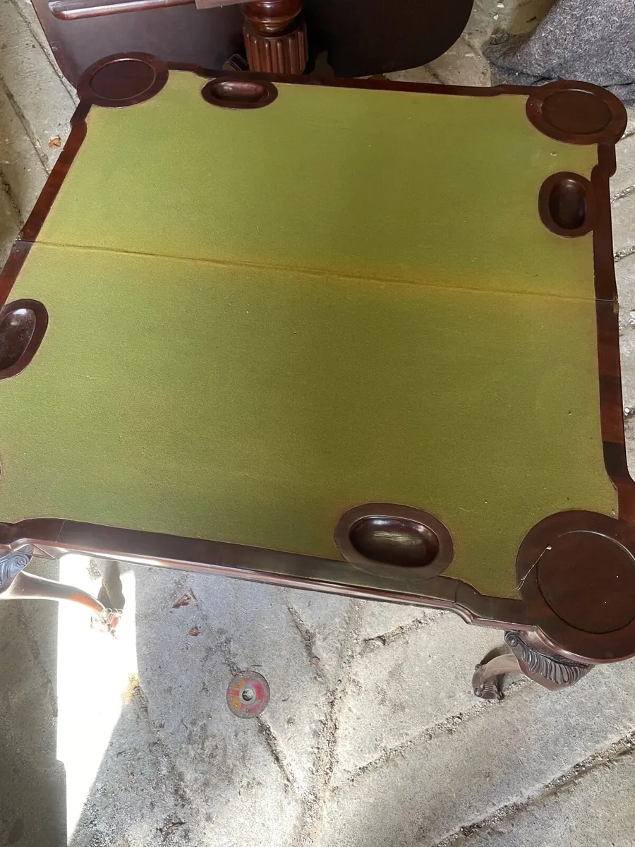 An Irish GeorgeIII Cardtable - Image 2