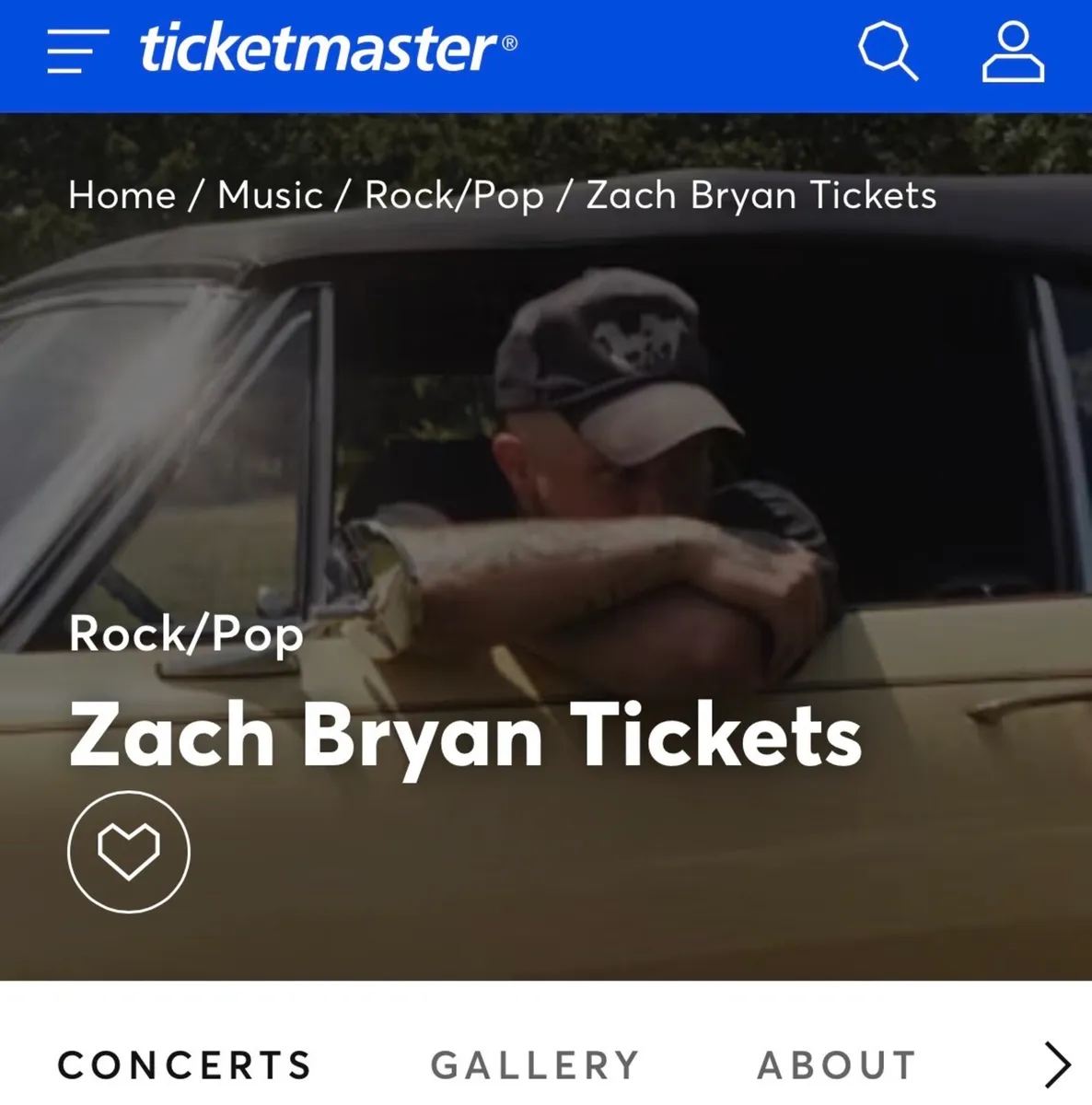 Zach Bryan Tickets