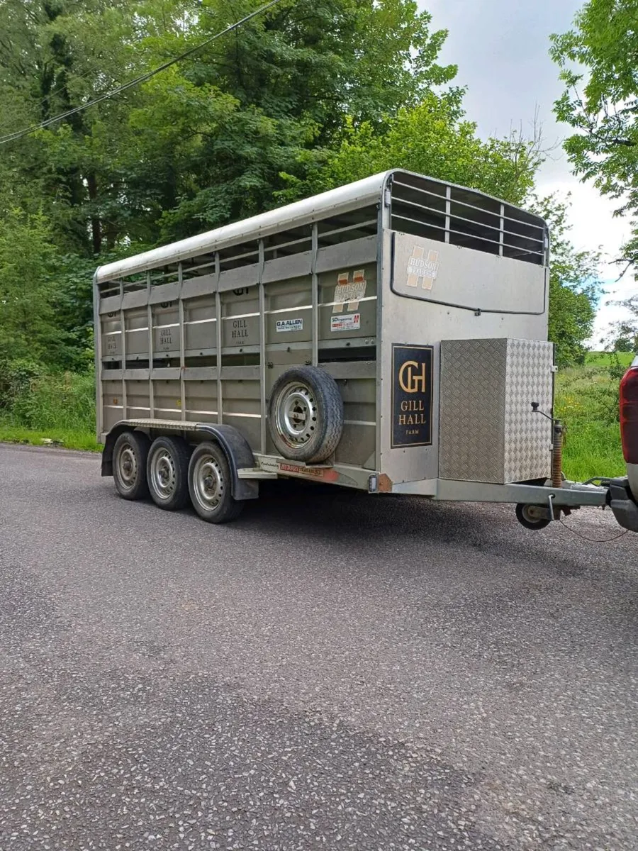 HUDSON 14FT CATTLE TRAILER - Image 1